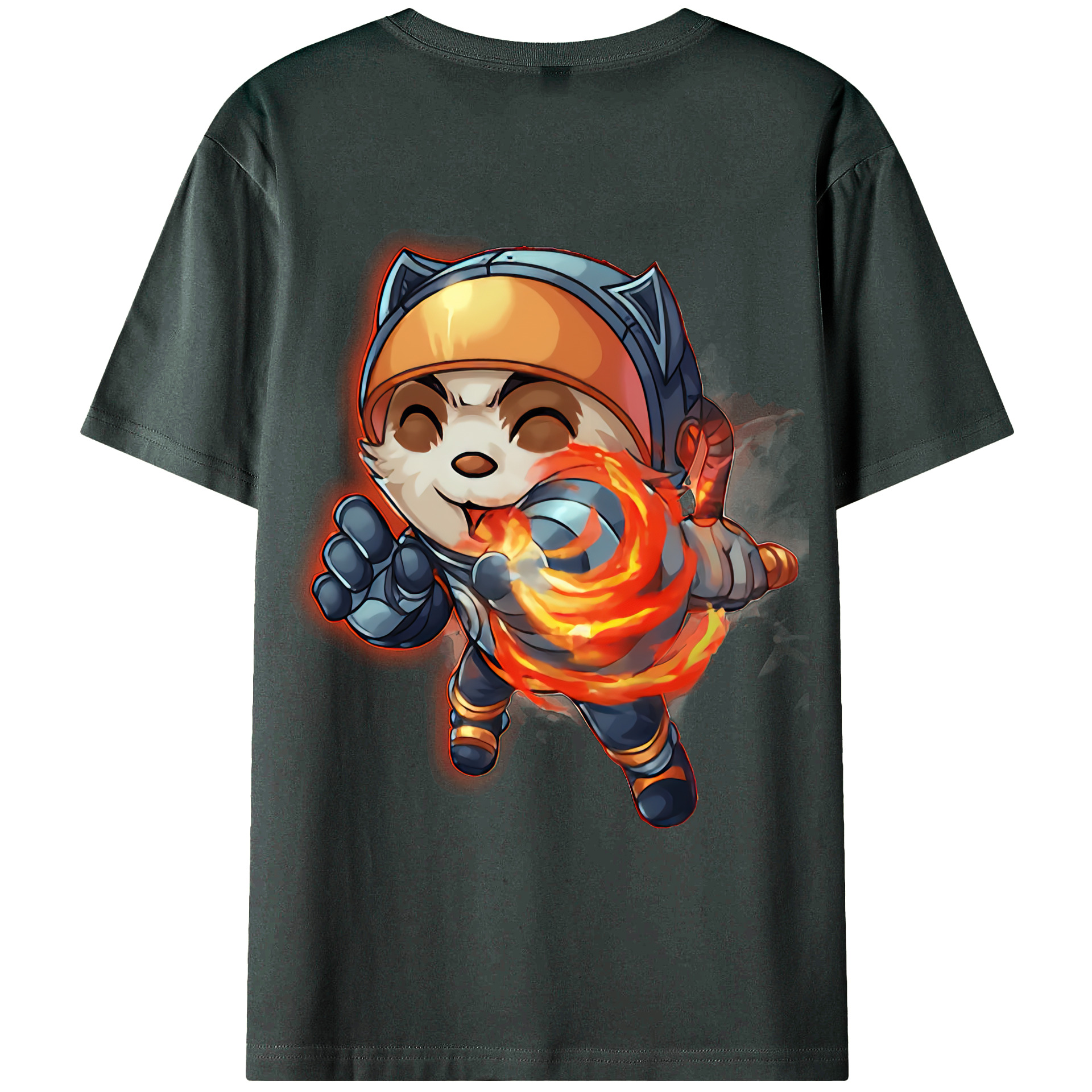 （画像用） リーグ・オブ・レジェンド League of Legends LOL 綿100％ メンズ半袖Tシャツ（バックプリント） 通気性